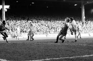 Manchester City v. Shrewsbury. March 1984 MF14-18-008 The final score was a one nil