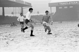 Winter Prints: Manchester City v Tottenham Hotspur league match at Maine Road