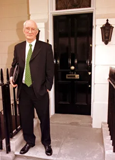 Talenttvsouth Prints: Former Manchester Police chief John Stalker standing outside 72a Elizabeth Street London