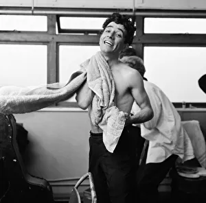 00634 Prints: Manchester pop group Freddie and the Dreamers backstage at the Britannia Theatre