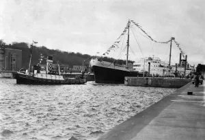 Power Station Prints: Manchester Ship Canal: Opening of New Oil Dock at Eastham