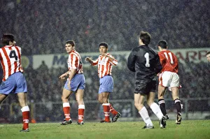 Manchester United 1 Atletico Madrid 1 Cup-Winners Cup 2nd Round