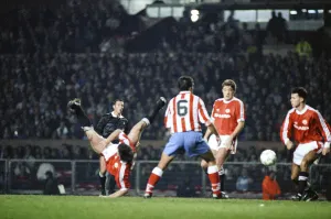 Manchester United 1 Atletico Madrid 1 Cup-Winners Cup 2nd Round
