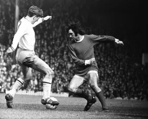 Manchester United 2-0 Burnley, Division One league match at Old Trafford