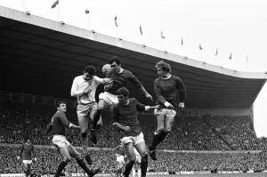 Manchester United 2-0 Burnley, Division One league match at Old Trafford