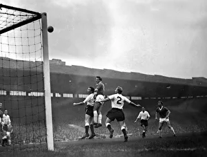 Manchester United on the attack during the match against Leeds United December