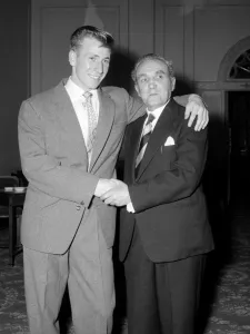 Manchester United celebrate at the Midland Hotel in Manchester after winning their FA Cup