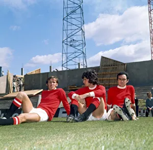 Manchester United Football Club Season 1971 - 1972 Left to Right pat Crerand Willie