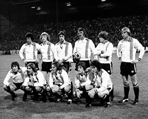 Man2003 Prints: Manchester United Football team - 1977 St Etienne v Manchester United Team
