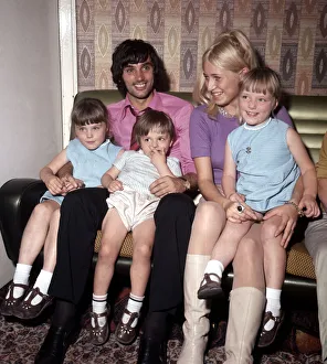 Wags Prints: Manchester United footballer George Best and his bride to be Eva Haraldsted with his