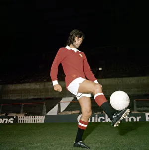 Skills Prints: Manchester United footballer George Best at Old Trafford July 1972