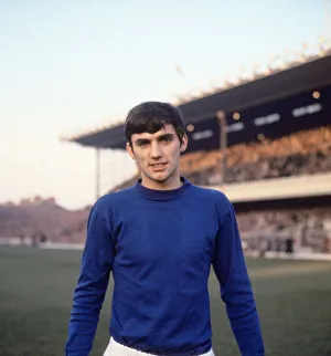Manchester United footballer George Best pictured before a match against Arsenal