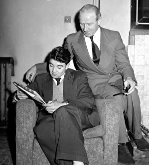 Manchester United footballer Jackie Blanchflower rarely joins the snooker players he