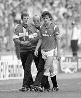 Images Dated 18th May 1985: Manchester United footballer Kevin Moran, the first player ever to be sent off in an FA