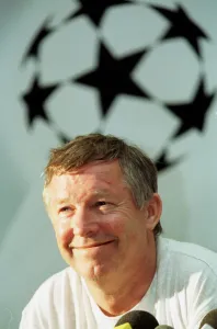 Core92 Prints: Manchester United manager May 1999 at a press conference prior to