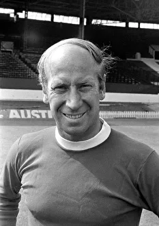Manchester United player Bobby Charlton at Old Trafford Circa 1971