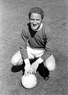 Manchester United player Carlos Santori at Old Trafford Circa 1971