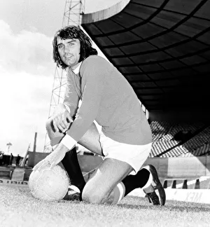 Manchester United player George Best at Old Trafford Circa 1971