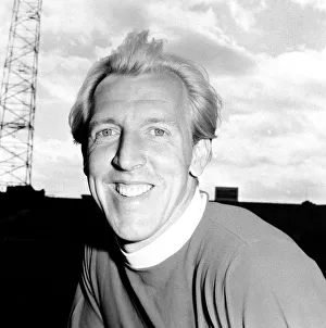 Manchester United player Ian Ure at Old Trafford Circa 1971