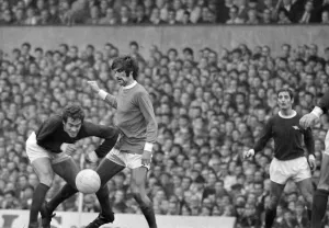 Manchester United star George Best on the ball during the league match against Arsenal