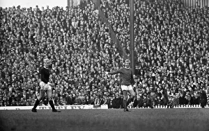 Manchester United v Arsenal - October 1967 Denis Law of Manchester United