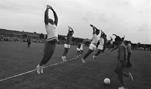 Core91 Prints: Manchester United v Benfica European Cup Final May 1968 Benfica in training