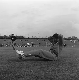 Manchester United v Benfica European Cup Final May1968 Eusebio in training for