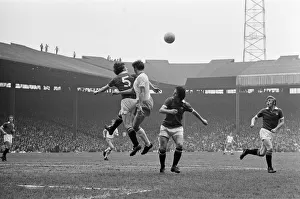 Manchester United v Blackpool, League Division Two, final score 4-0 to Manchester United