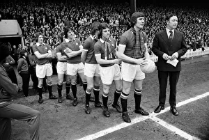 Manchester United v Blackpool, League Division Two, final score 4-0 to Manchester United