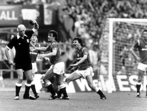 Manchester United v Everton FA Cup Final at Wembley Stadium 18th May 1985