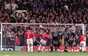 Smw Scan Prints: Manchester United v Juventus 1999 European Champions League David Beckham Free Kick