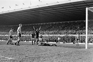 Manchester United v Southampton league match at Old Trafford 20th February 1971