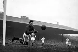 Core61 Prints: Manchester United versus Aston Villa Wood the Man United goalkeeper makes a