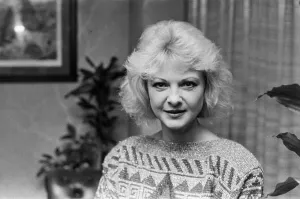 Mandy Rice Davies, pictured in Newcastle where she is promoting her crime thriller novel
