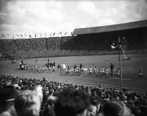 The Marathon runners during the London Olympics Games 1948 at Wembley