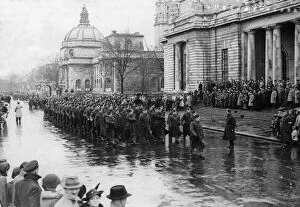 01464 Collection: March past of the Cardiff sector of the Home Guard at their final parade in Cardiff