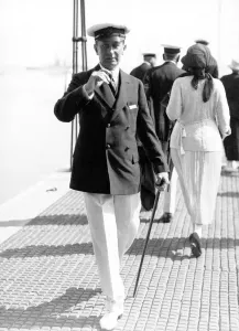 Inventor Prints: Marchese Marconi inventor of the wireless radio seen here at the Cowes regatta