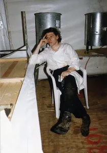 Marco Pierre White Chef and Restauranteur June in his kitchen January 1993