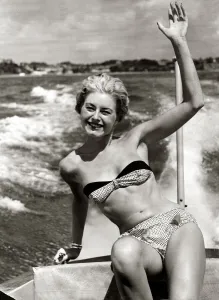 Margaret Loraine Daily Mirror Clothing Fashion Show 1959 Beach seaside bikini