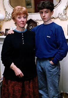 Images Dated 10th April 1991: Margaret Maughan and her son James whose father is Spike Milligan A©Mirrorpix
