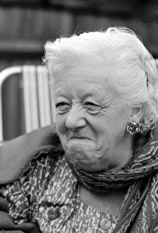 Scarves And Shawls Prints: Margaret Rutherford September 1963 Actress Pictured at home Gerrards Cross Bucks
