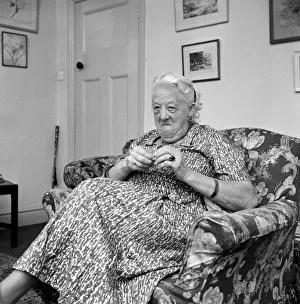 Actions Prints: Margaret Rutherford September 1963 Actress Pictured at home Gerrards Cross Bucks