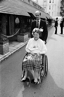 Margaret Tebbit back on the party conference scene - two years after the IRA bombing