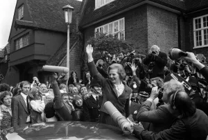 Poliitics Prints: Margaret Thatcher British Prime Minister - May 1979 at her Chelsea Home