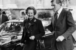 Margaret Thatcher Cecil Parkinson at Tory party conference - October 1982