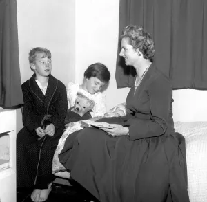 Margaret Thatcher Conservative MP October 1961 at her Farnborough