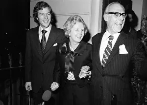 Margaret Thatcher Feb 1975 wins Conservative Leadership Election with Husband Denis