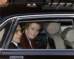 Losing Prints: Margaret Thatcher leaves Number 10 Downing Street for the last time after she was