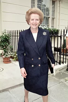 01303 Collection: Margaret Thatcher leaving for first day in House of Lords. 30th June 1992