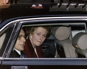 Crying Collection: Margaret Thatcher leaving No. 10 Downing Street for the last time as Prime Minister